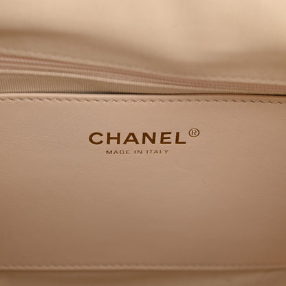 Small Quilted Calfskin Hobo Bag - White