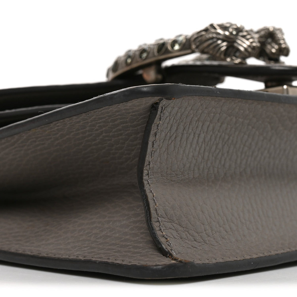 Mini Calfskin Shoulder Bag - Grey