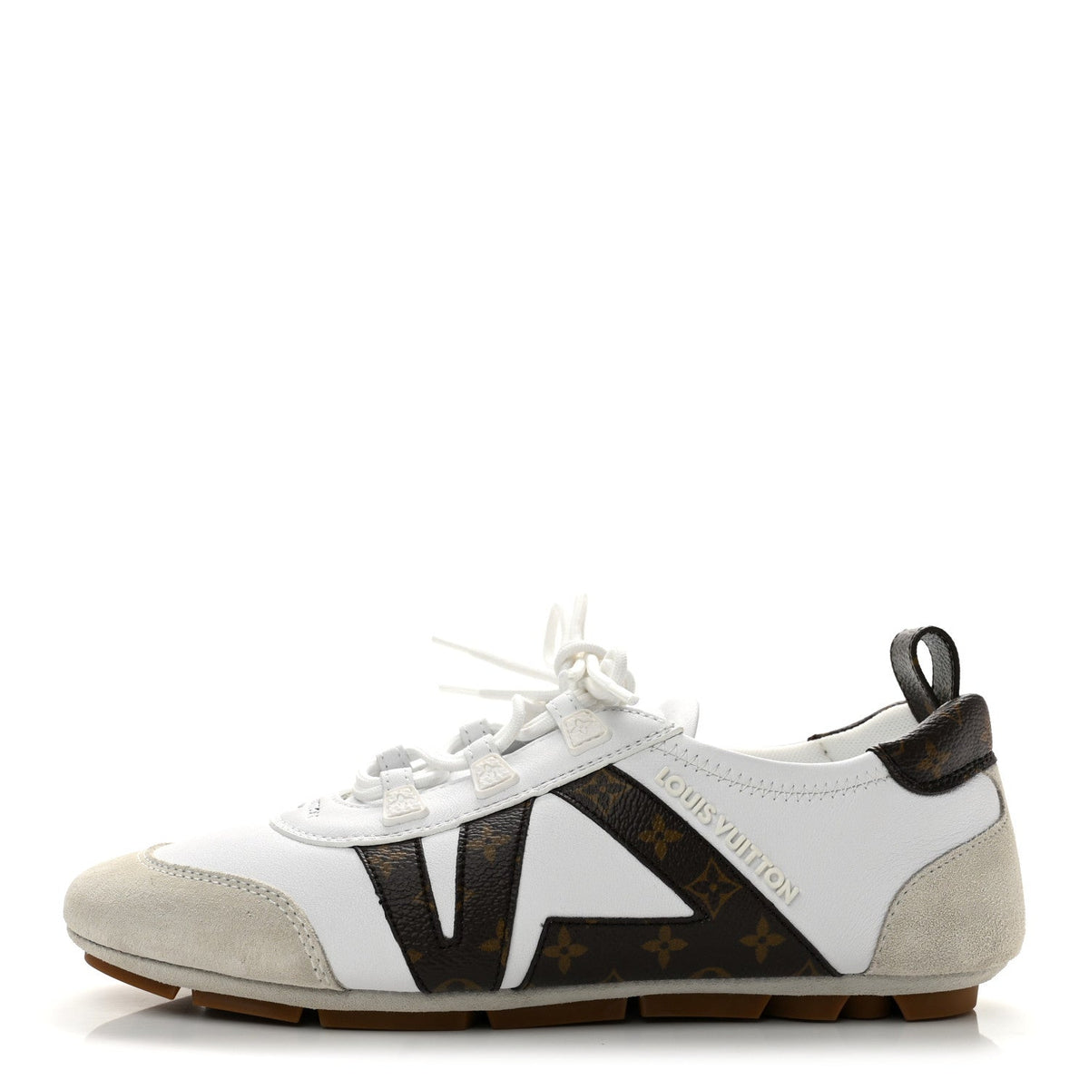 Monogram Calfskin LV Sneakerina White