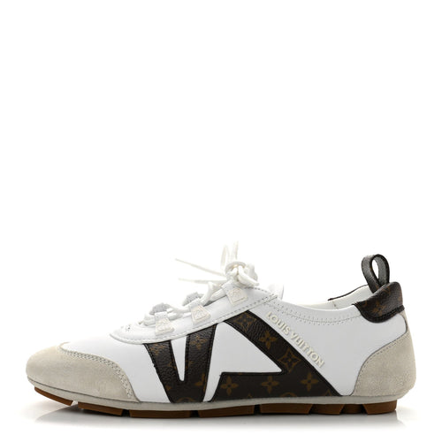 Monogram Calfskin LV Sneakerina White
