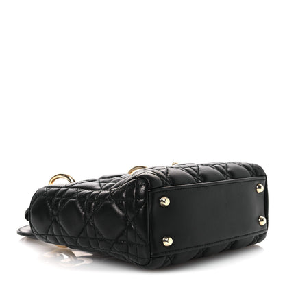 Mini Lambskin Handbag - Black
