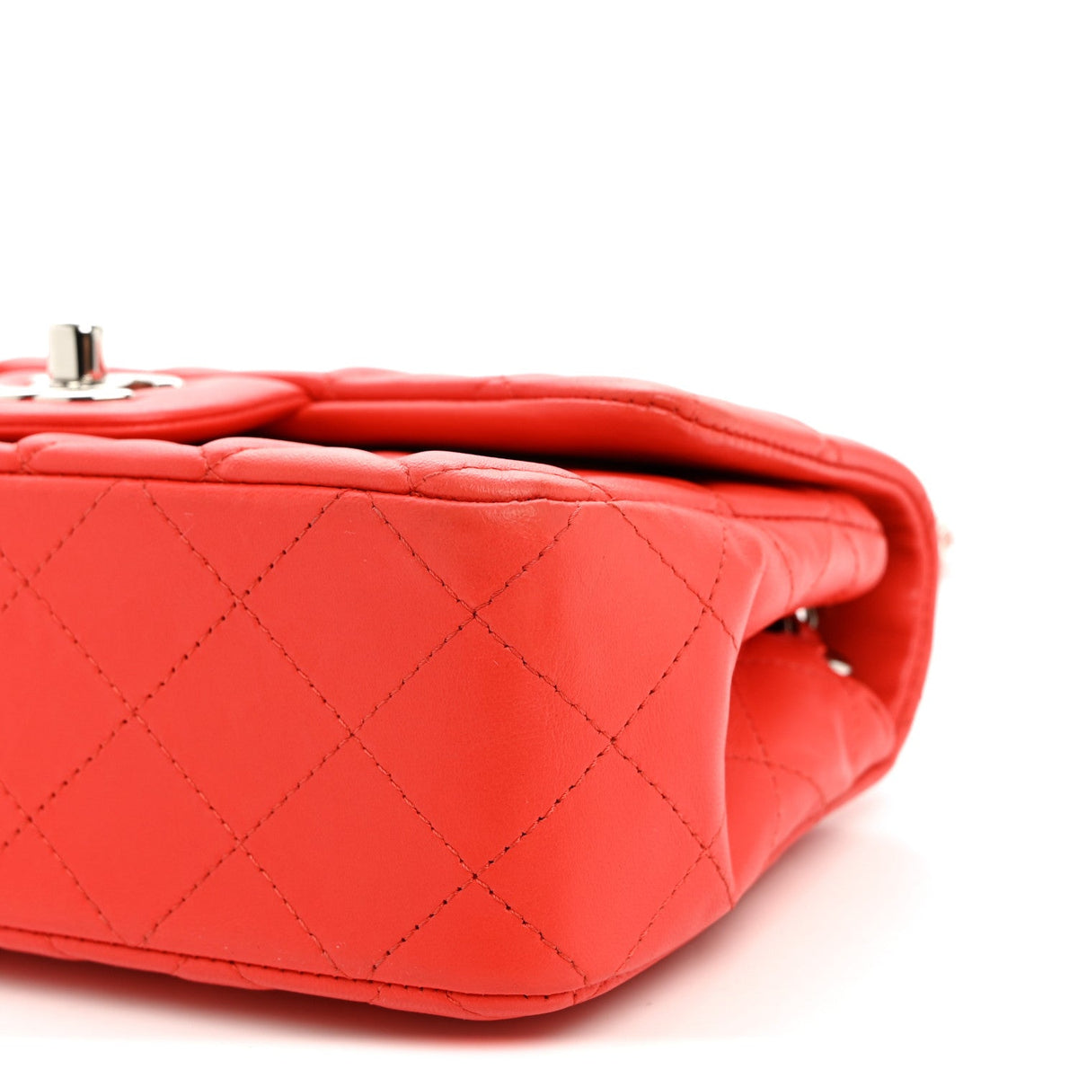 Mini Quilted Lambskin Flap Shoulder Bag - Tan
