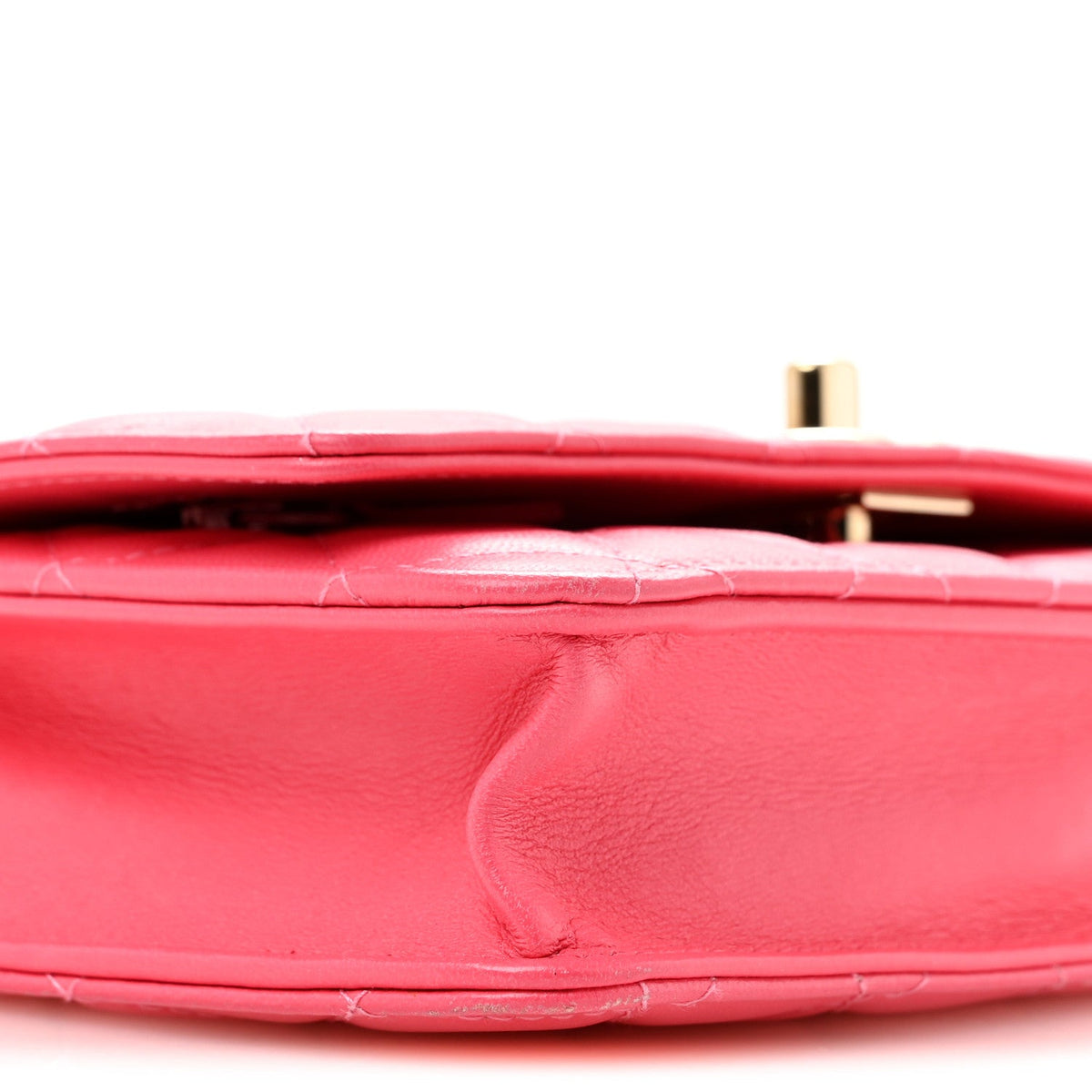 Quilted Lambskin Wallet Bag - Pink