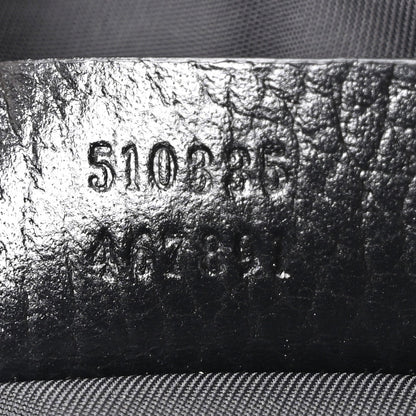 Nylon Flap Shoulder Bag - Black