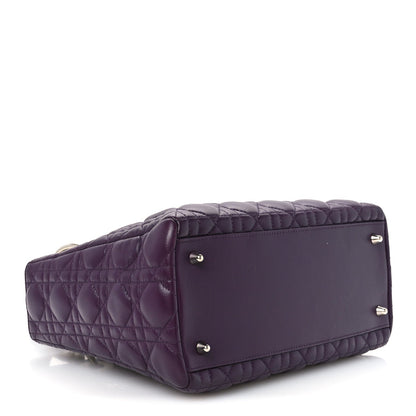 Medium Lambskin Handbag - Purple