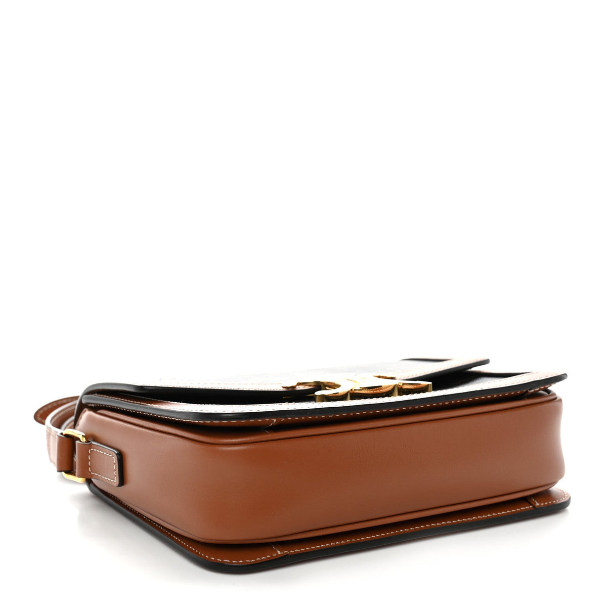 Calfskin Canvas Handbag - Tan