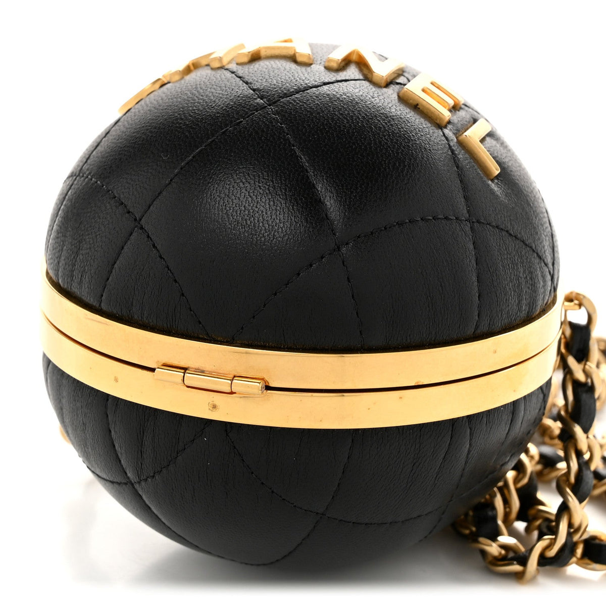 Quilted Lambskin Clutch Bag - Black