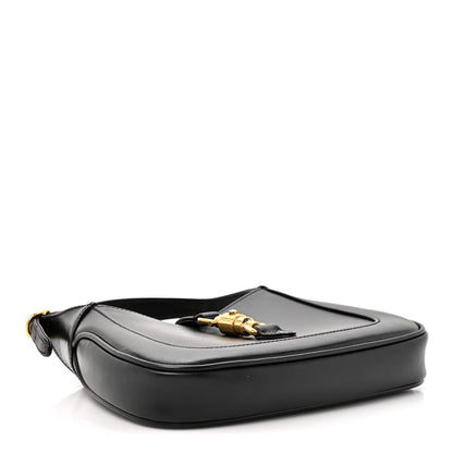 Mini Calfskin Hobo Bag - Black