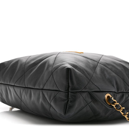 Quilted Calfskin Backpack - Black