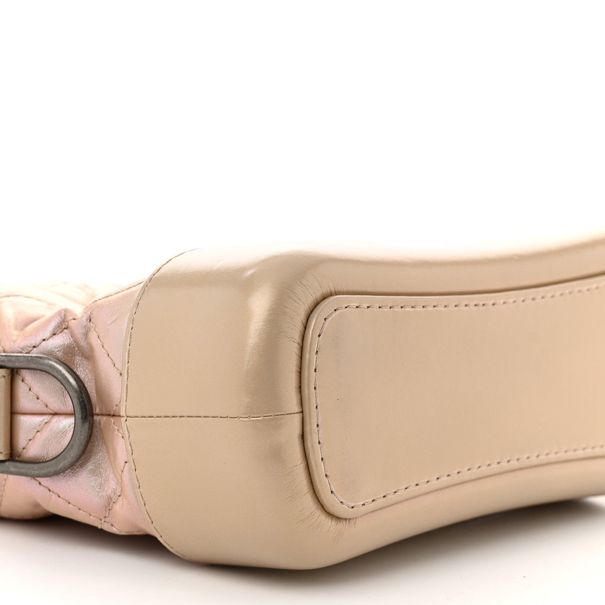 Small Quilted Calfskin Hobo Bag - Pink