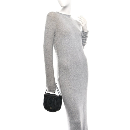Mini Nappa Bucket Bag - Black