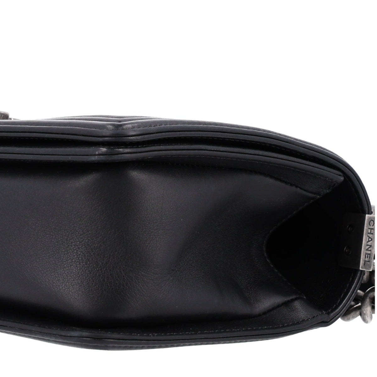 Medium Quilted Lambskin Flap Shoulder Bag - Black