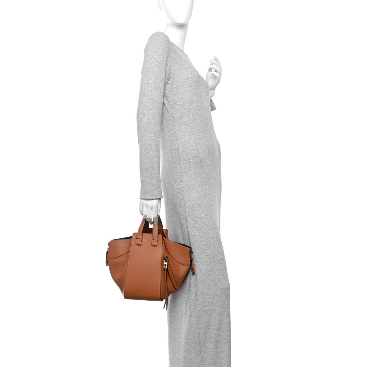 Small Calfskin Shoulder Bag - Tan