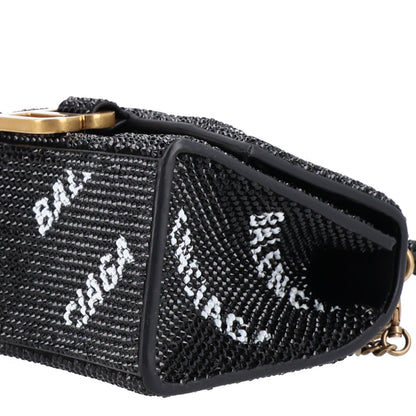 Suede Handbag - Black
