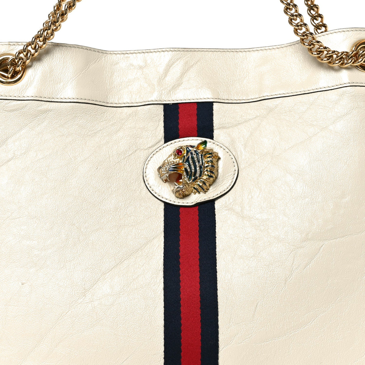 Large Calfskin Tote Bag - White