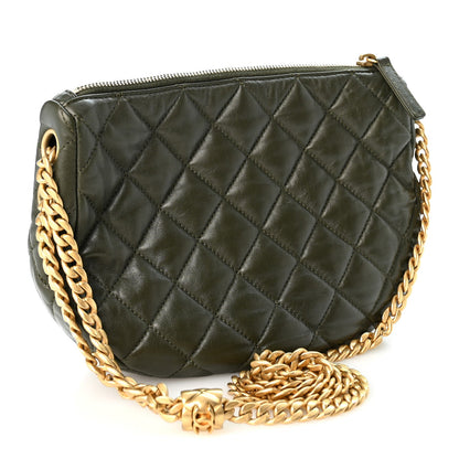 Quilted Lambskin Hobo Bag