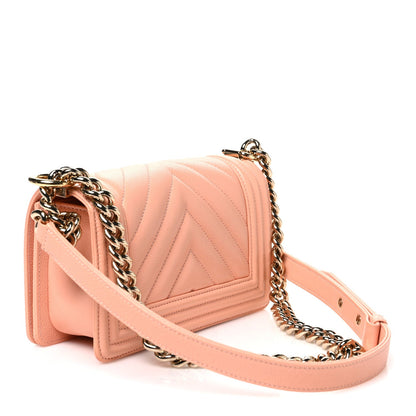Small Quilted Caviar Flap Shoulder Bag