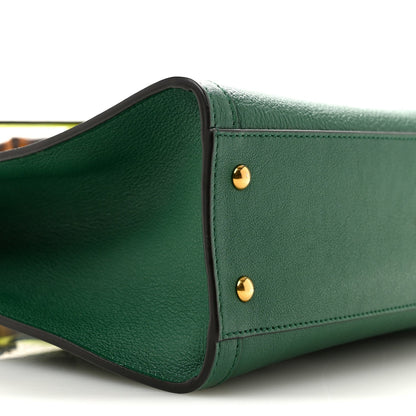Small Calfskin Tote Bag - Green