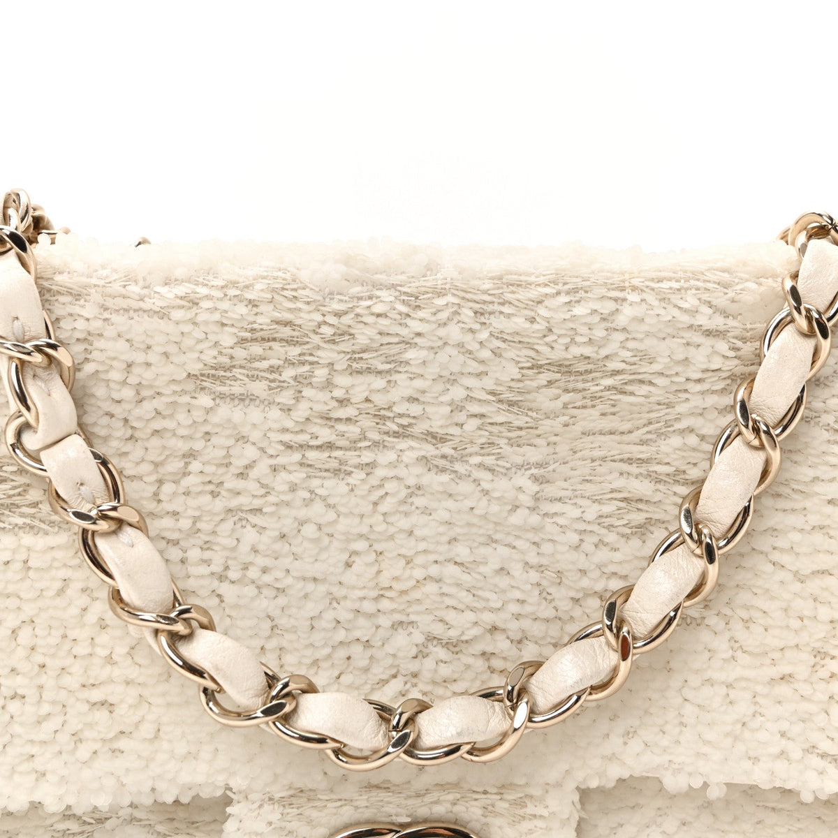Small Flap Shoulder Bag - White