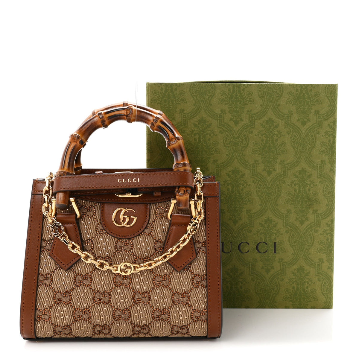 Mini Calfskin Canvas Tote Bag