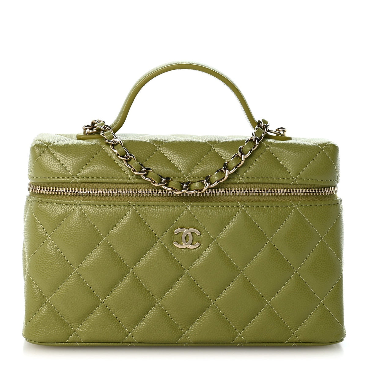 Quilted Caviar Handbag