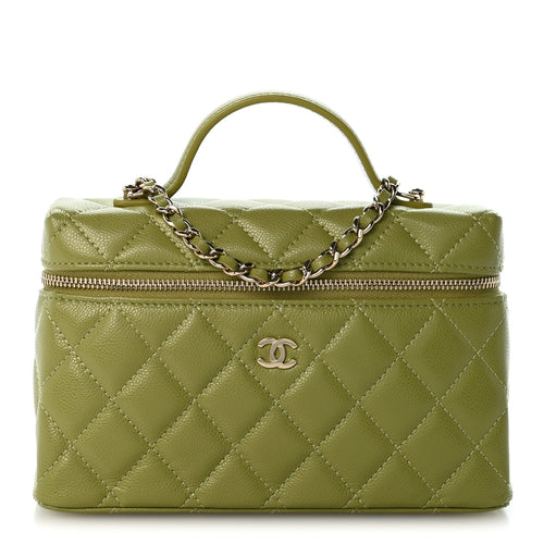 Quilted Caviar Handbag