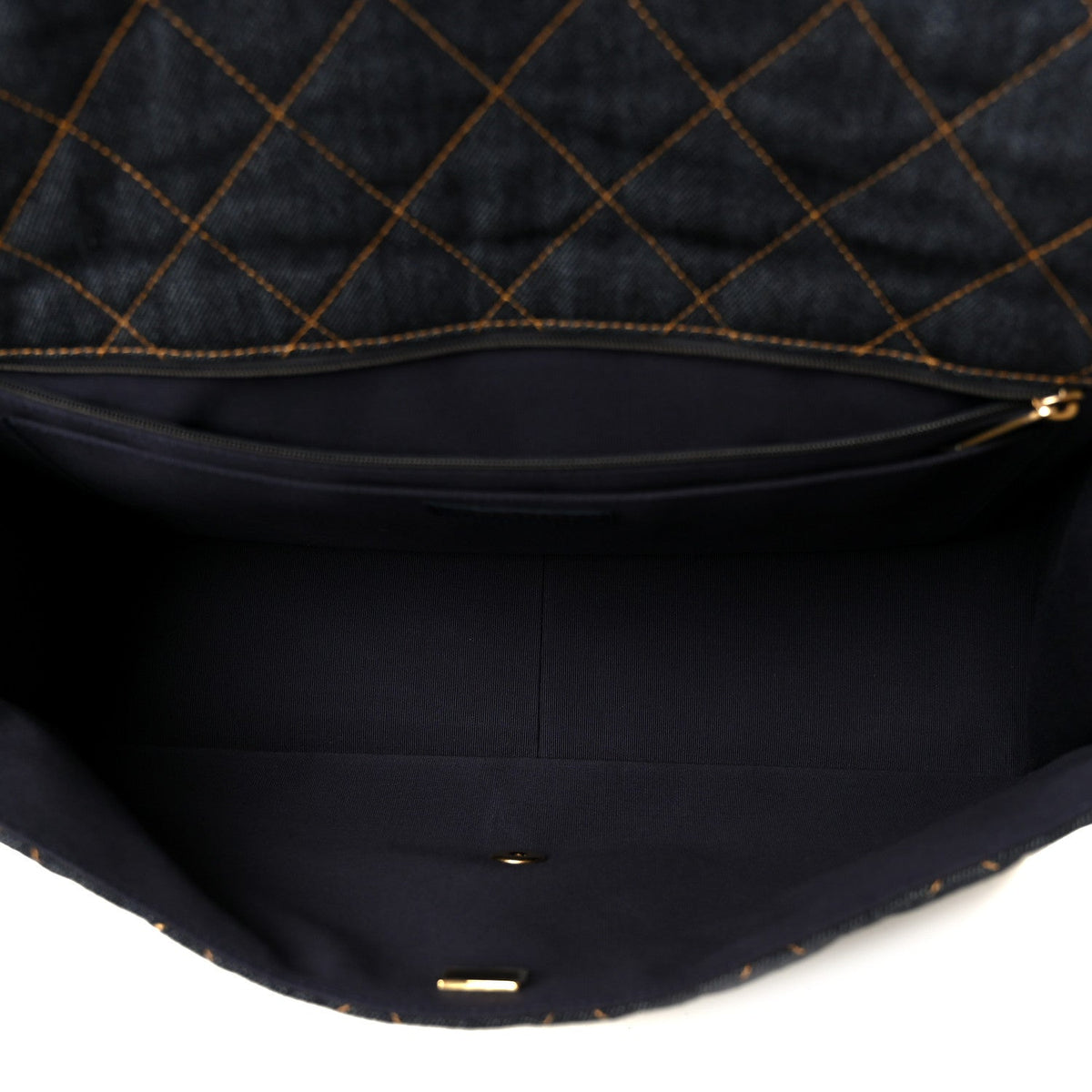 Quilted Flap Shoulder Bag - Blue