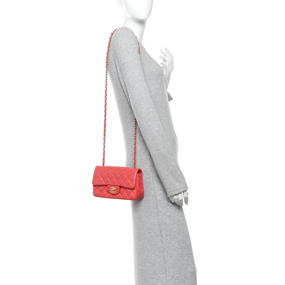 Mini Quilted Lambskin Flap Shoulder Bag - Tan