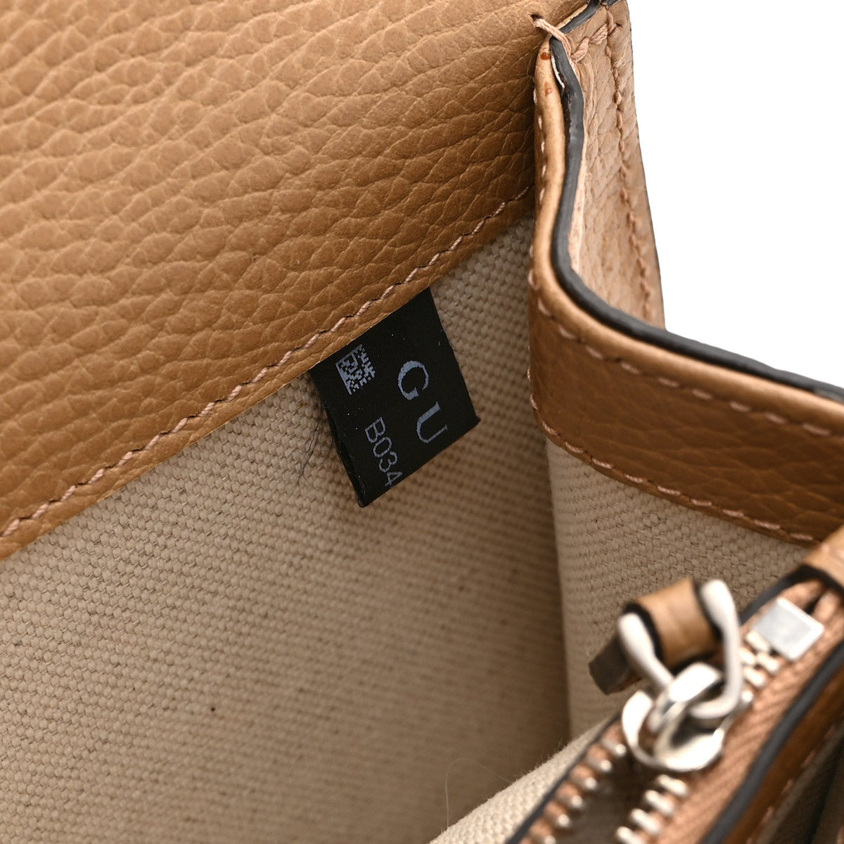 Small Calfskin Shoulder Bag - Natural