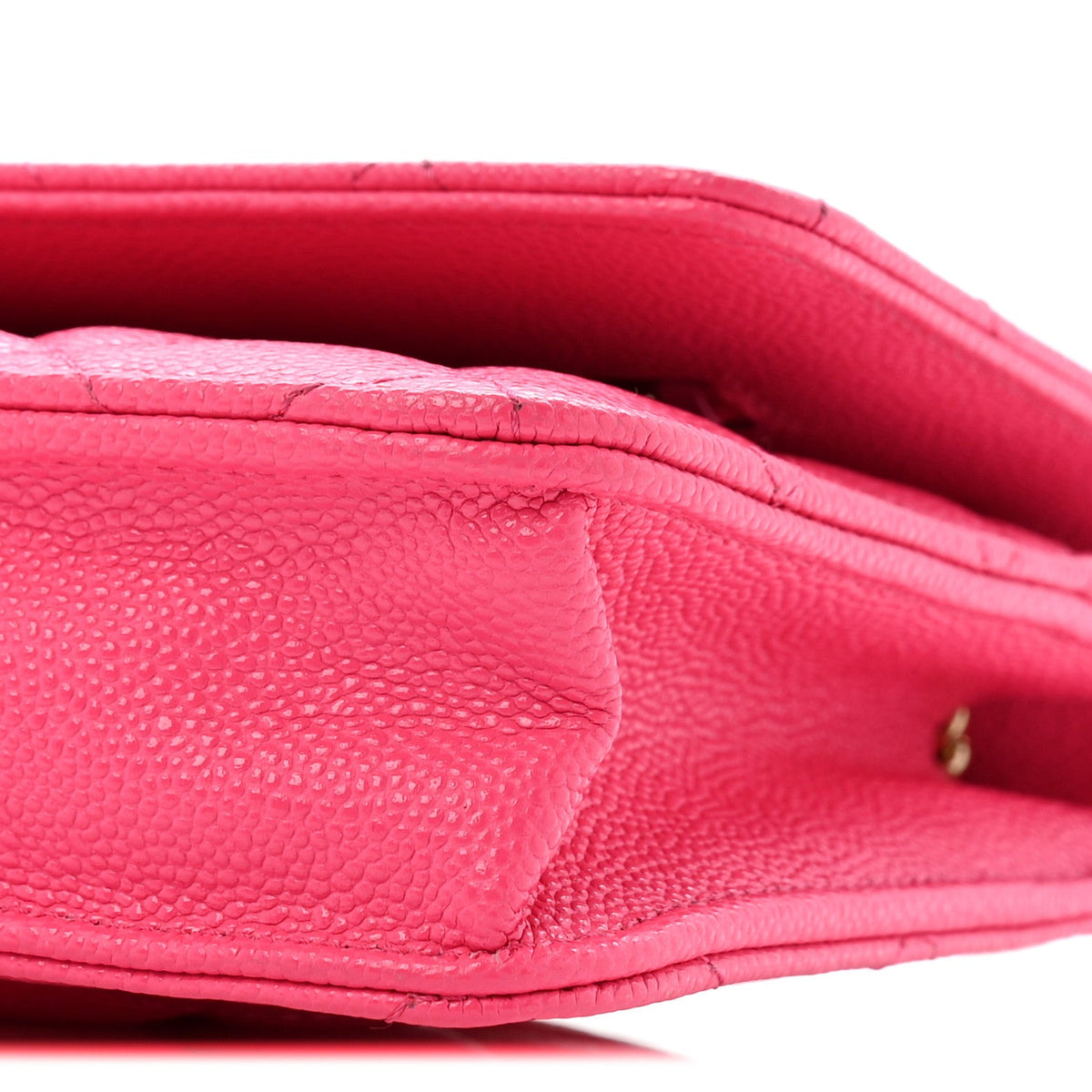 Quilted Caviar Wallet Bag
