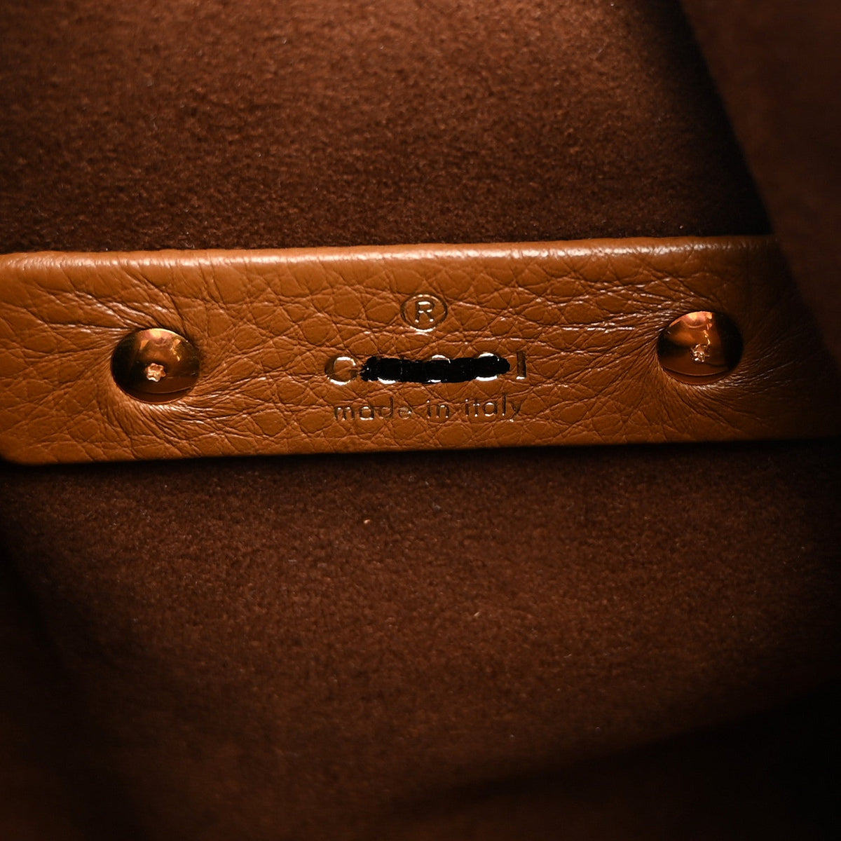Maxi Calfskin Shoulder Bag - Brown