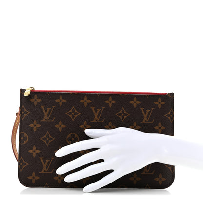 Monogram Neverfull Mm Gm Pochette Cherry Handbag