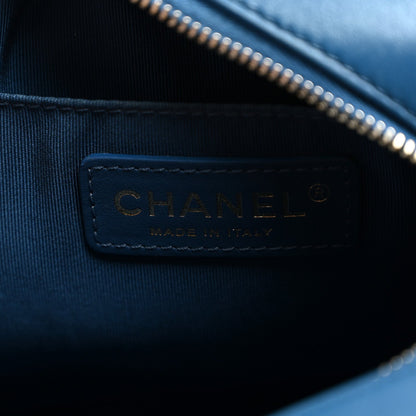 Calfskin Handbag - Blue
