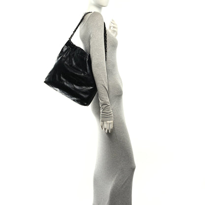 Small Quilted Calfskin Handbag - Black
