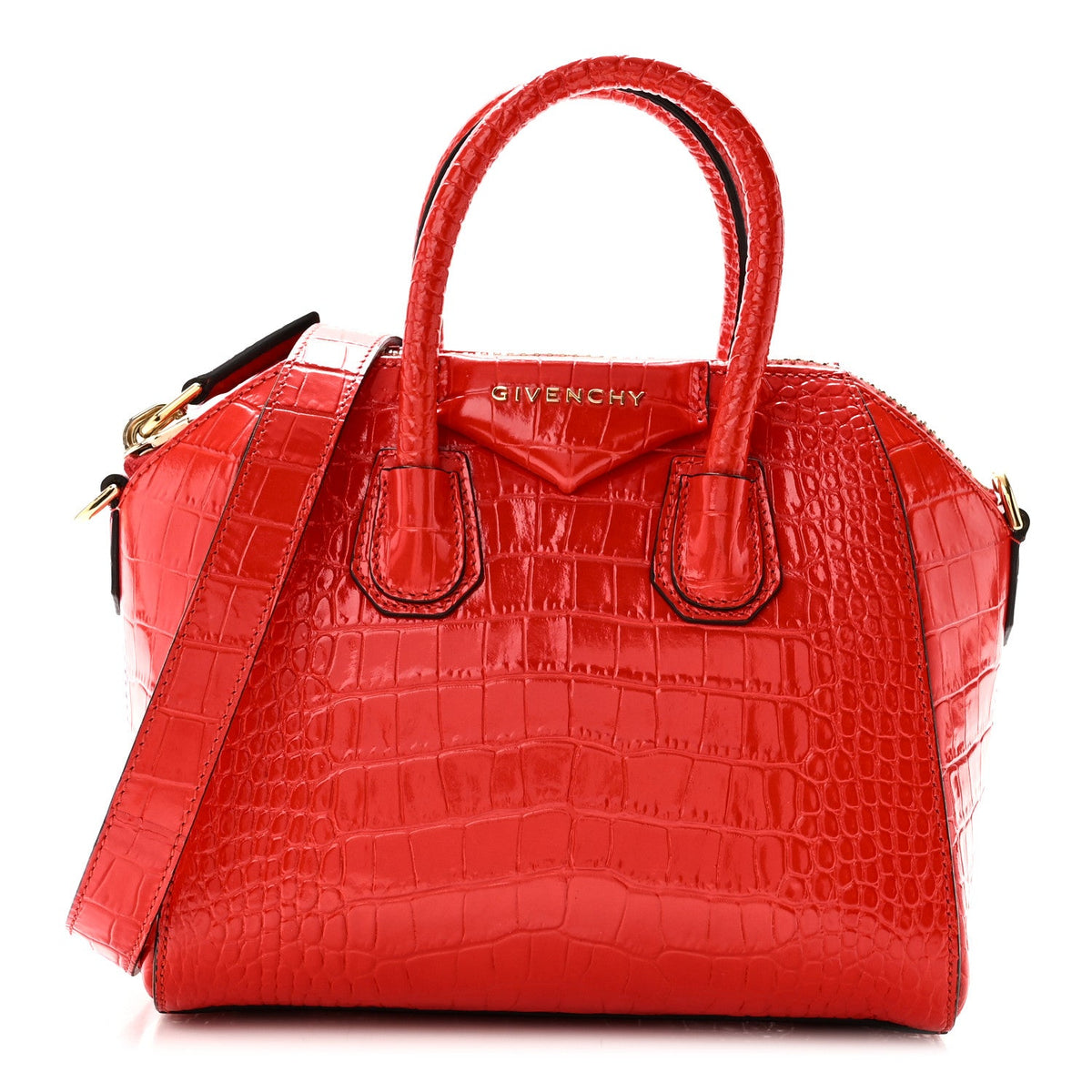 Mini Calfskin Handbag - Red