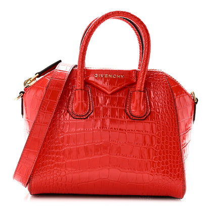 Mini Calfskin Handbag - Red