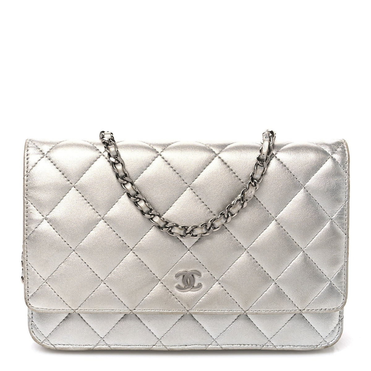 Quilted Lambskin Wallet Bag