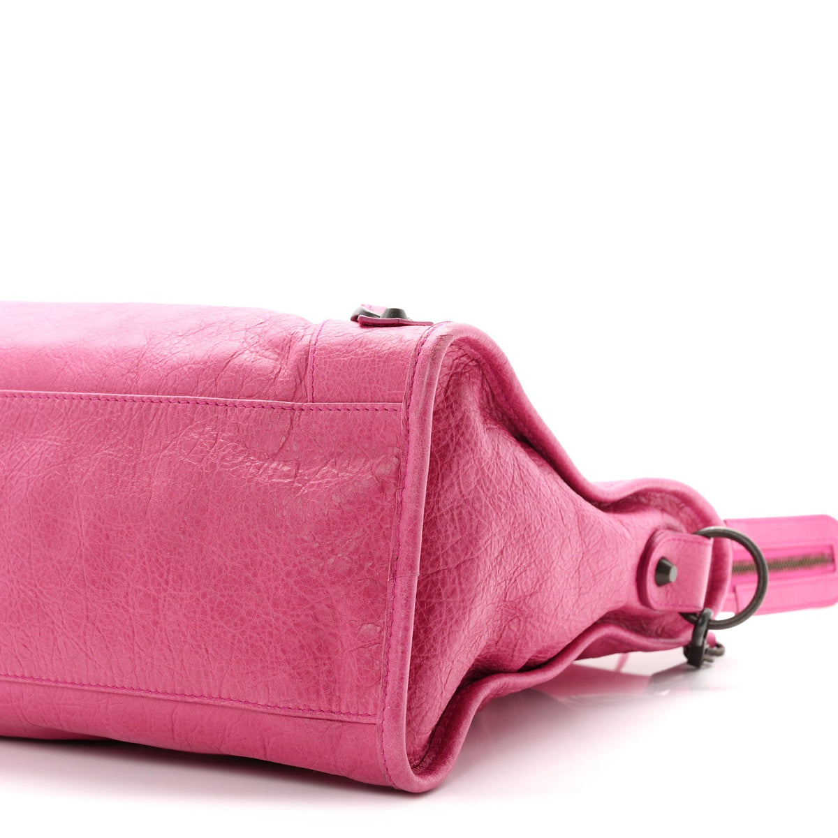 Agneau Classic Hardware City Cyclamen Fu Handbag