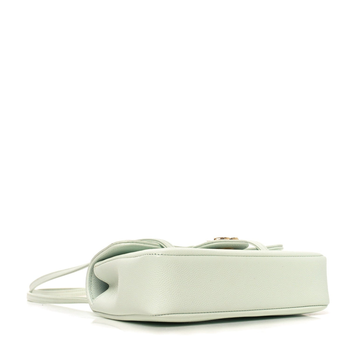 Mini Caviar Shoulder Bag - Light Blue