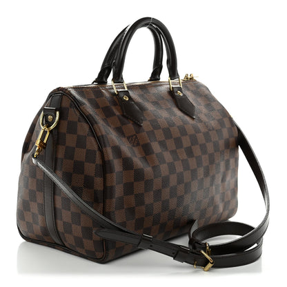 Damier Ebene Speedy Bandouliere 30 Handbag