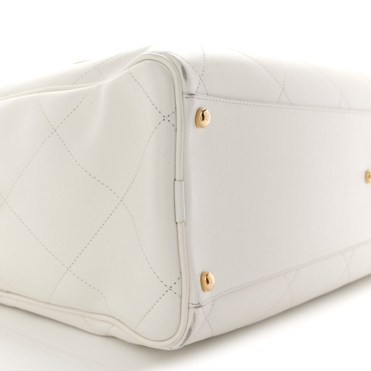 Maxi Calfskin Handbag - White