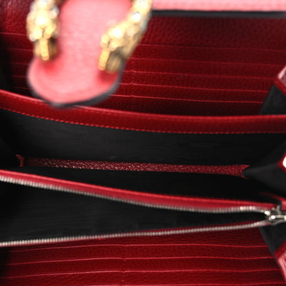 Mini Calfskin Wallet Bag - Red