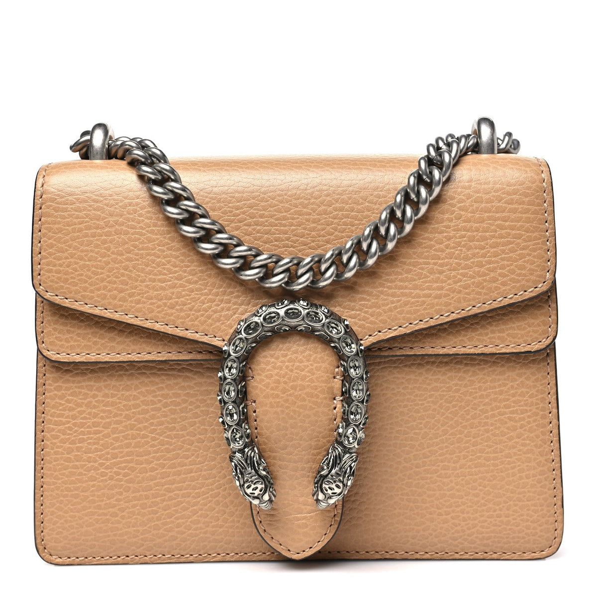 Mini Calfskin Shoulder Bag - Natural