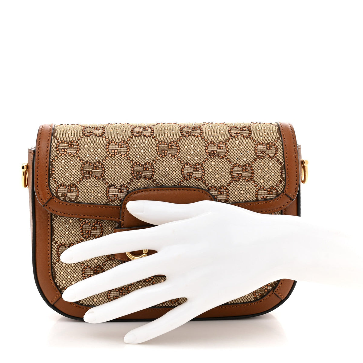 Mini Calfskin Canvas Shoulder Bag