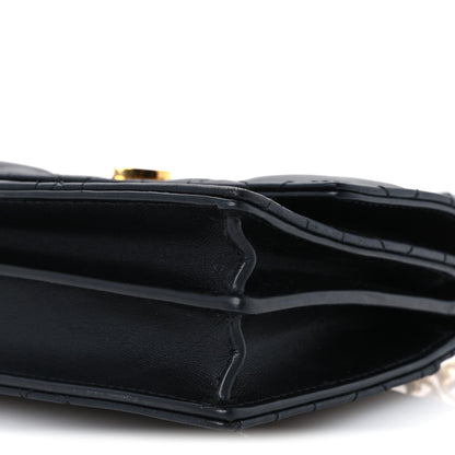 Mini Lambskin Handbag - Black