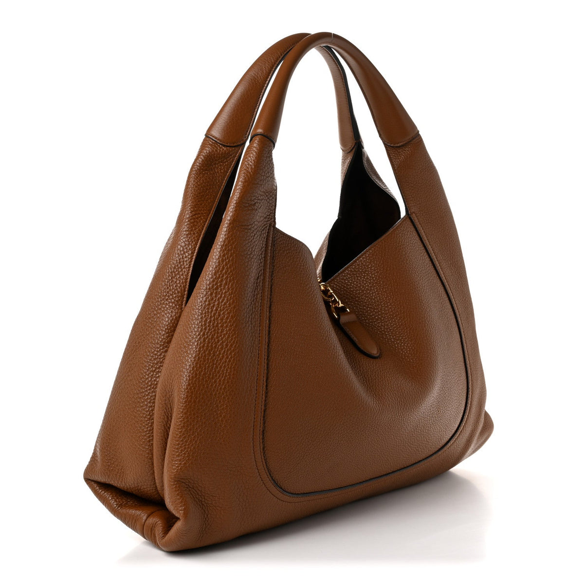Maxi Calfskin Shoulder Bag - Brown