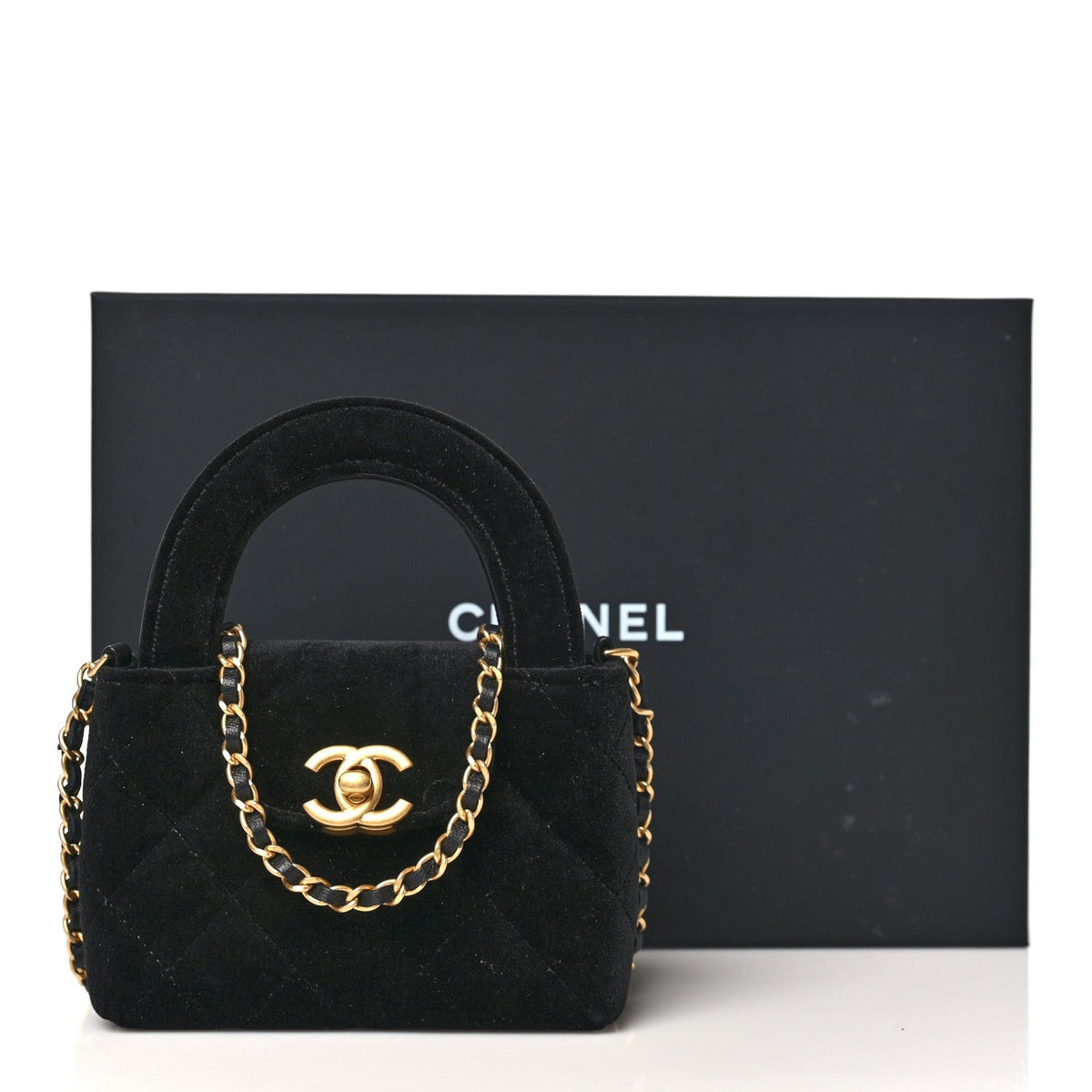 Mini Quilted Handbag - Black
