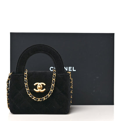 Mini Quilted Handbag - Black