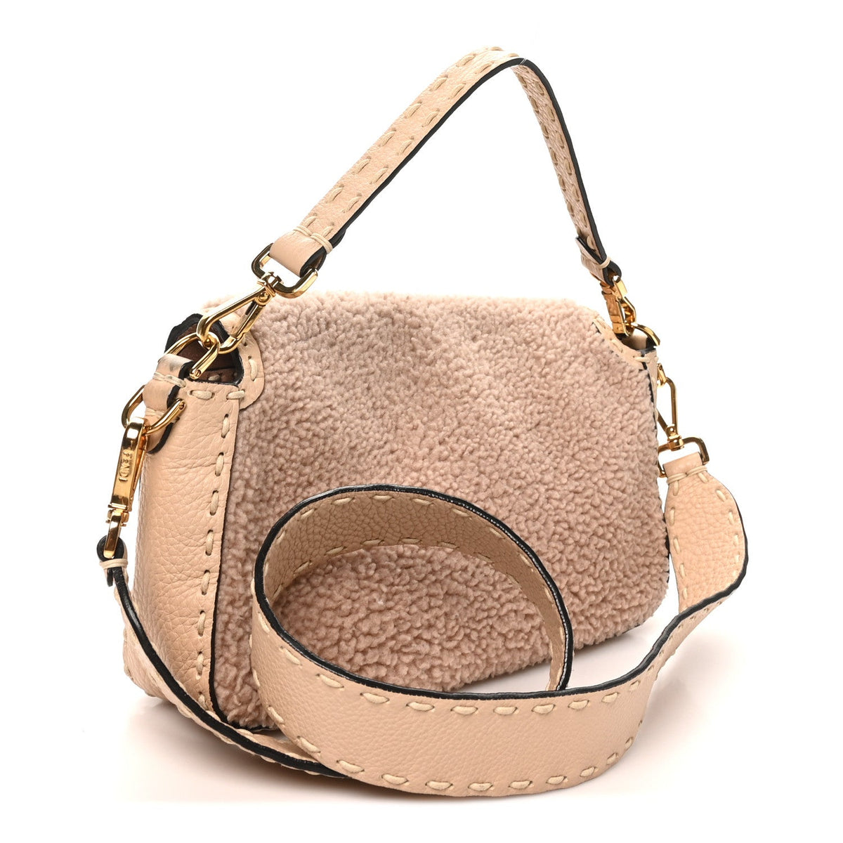 Sheepskin Handbag - Plaster