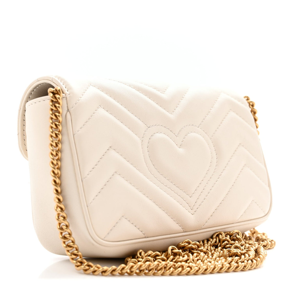 Mini Calfskin Shoulder Bag - White